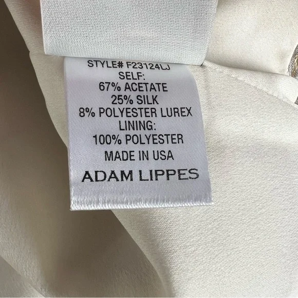 Adam Lippes Floral Embroidered Silk Blend Crop Top NWT - Picture 7 of 8